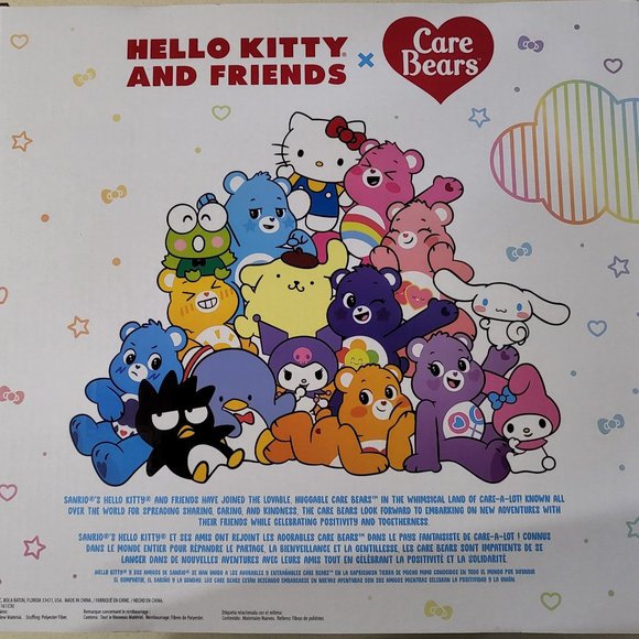 Sanrio limited edition Hello Kitty x Care Bears Cheer Bear Plush Toys - Picture 2 of 2